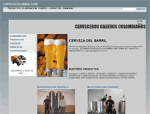Tablet Screenshot of lupulocolombia.com